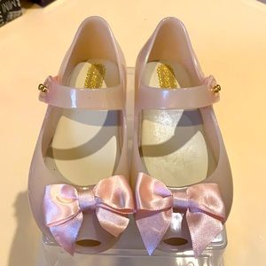 Toddler girl Pink Mini Melissa dressy shoes